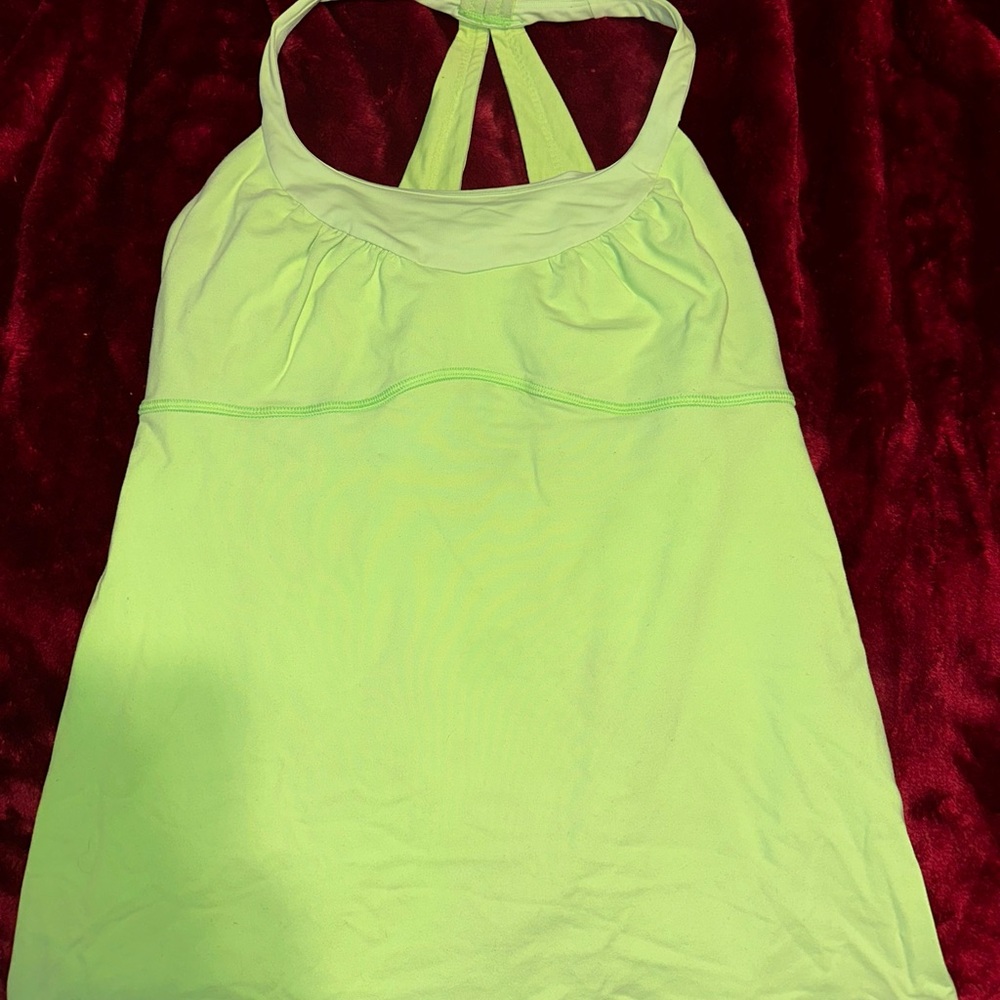 Lululemon Lime Green Halter Top